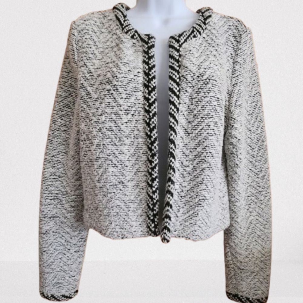 Ann Taylor LOFT Open Front Croped Blazer